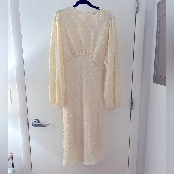 Chicwish Dresses Chicwish Cotton Candy Sheer Dress In Cream